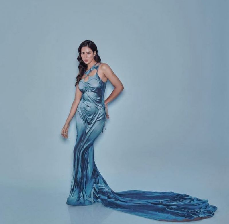 Sonam Bajwa Looks Gorgeous in Blue Attire