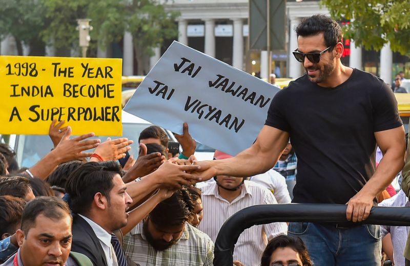 Bollywood Actor John Abraham  During the Film Prmotion Parmanu