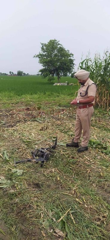 Drone Found in Mastgarh Village of Khemkaran: Joint Search Operation by BSF, Punjab Cops Continues