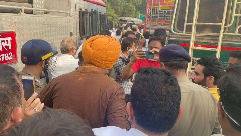 Police have detained all MLA and ministers at Haryana/UP Border