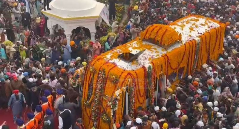 Nagar Kirtan Commemorates Sri Guru Nanak Dev Ji's Birth Anniversary from Gurdwara Birthplace Sri Nankana Sahib

