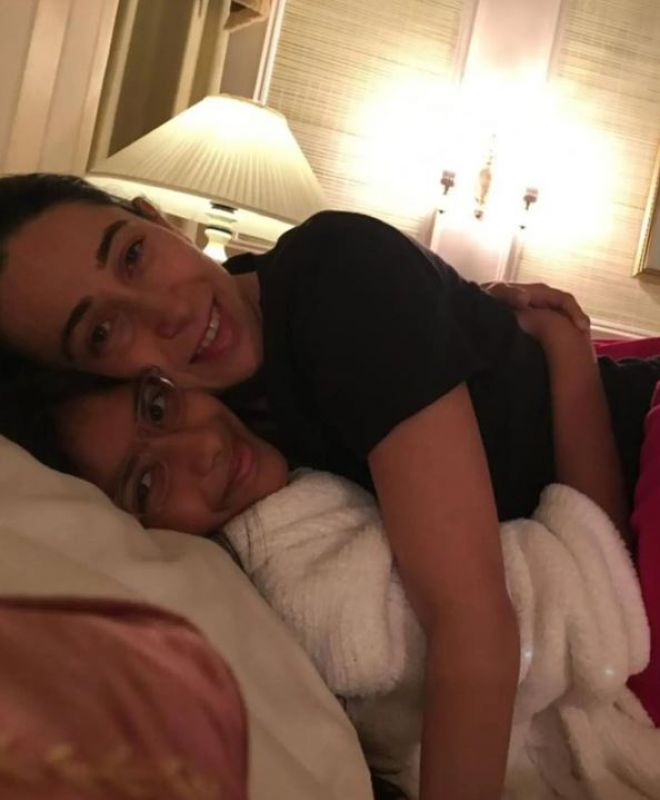 Karisma Kapoor and Samaira 
