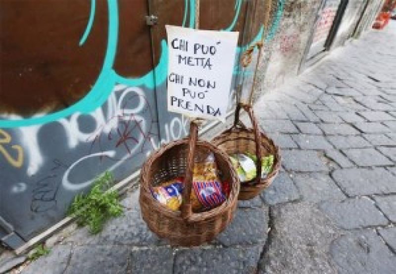 Naples’ Humanitarian Work of ‘Supportive Basket’ For Homeless