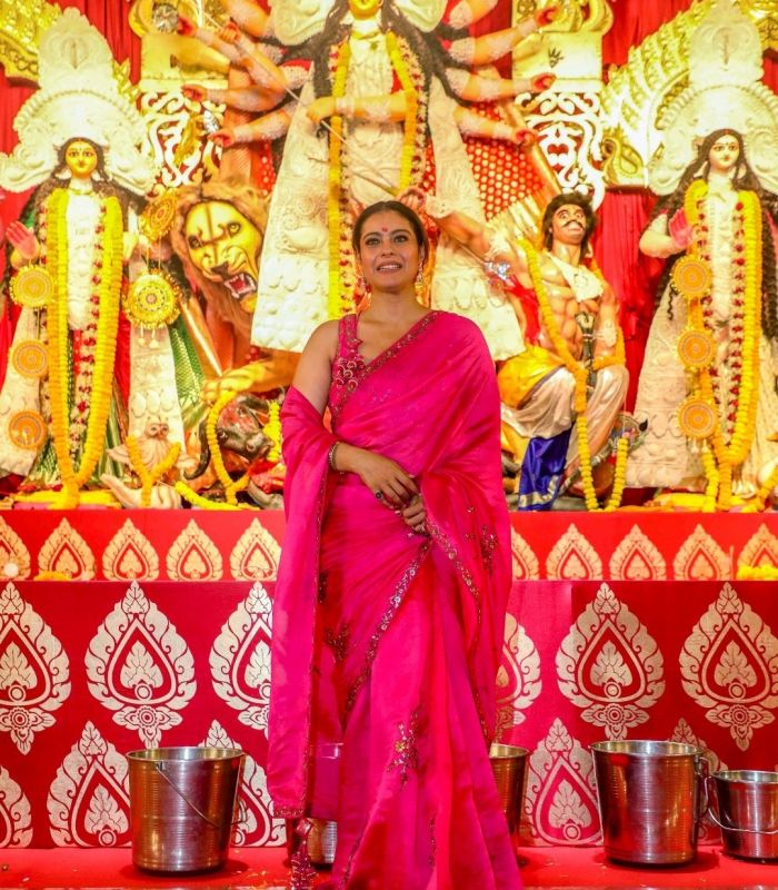 In Pics: Bollywood Stars Offer Reverence at Maa Durga Pandal on Special Occasion of Navratri 