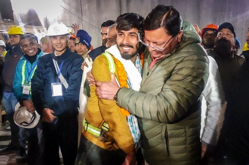 41 Workers Successfully Rescued from Uttarakhand Tunnel after 17 days of Intensive Efforts 
