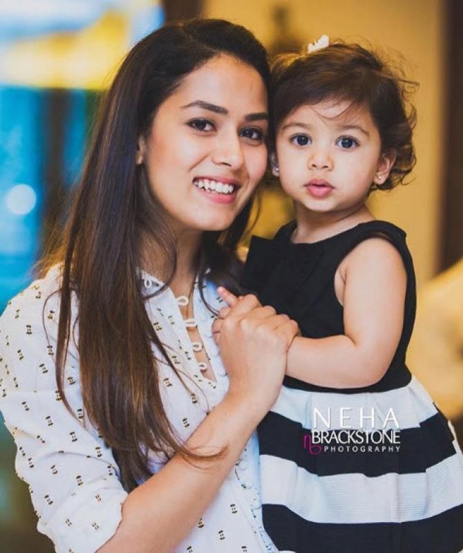 Unseen Picture Of Misha Kapoor In Mira's Arms