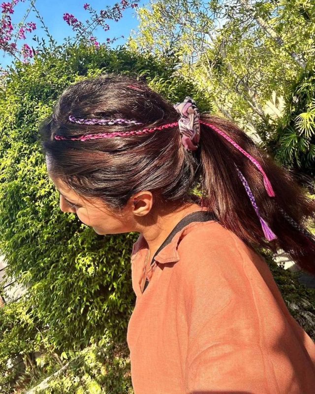  Shehnaaz Gill Flaunts her Colorful Braids at Thailand Holiday