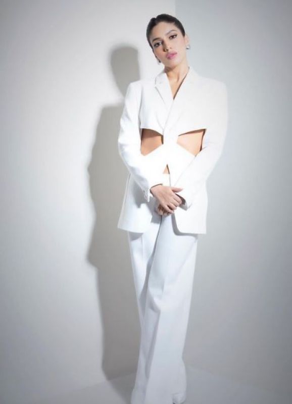 Bhumi Pednekar donned White Pant Suit
