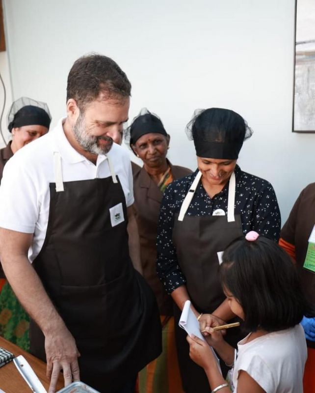 Rahul Gandhi Visits Moddys Chocolate Factory in Ooty, Crafts Delights with Children & Women