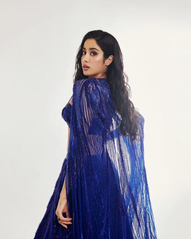 In Pics: Janhvi Kapoor's Captivating Presence Shines in Stunning Blue Couture on the Ramp
