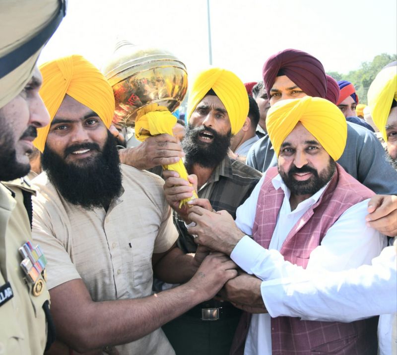 Punjab CM CM Bhagwant Mann Reviewed Purchase of Paddy Crop at Grain Market of Sri Chamkaur Sahib. The CM also interacted with farmers.

