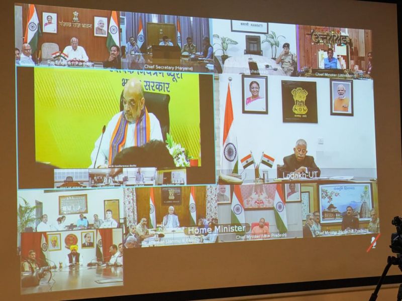CM Mann Chairs Meeting over matter of Drug Smuggling & National Security Via Video Conferencing