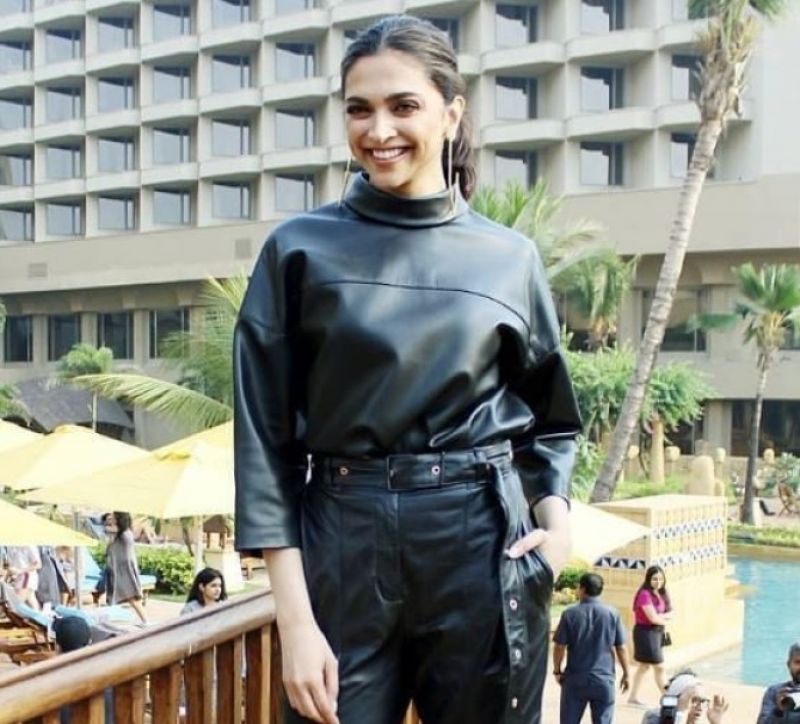 Deepika Padukone in leather attire
