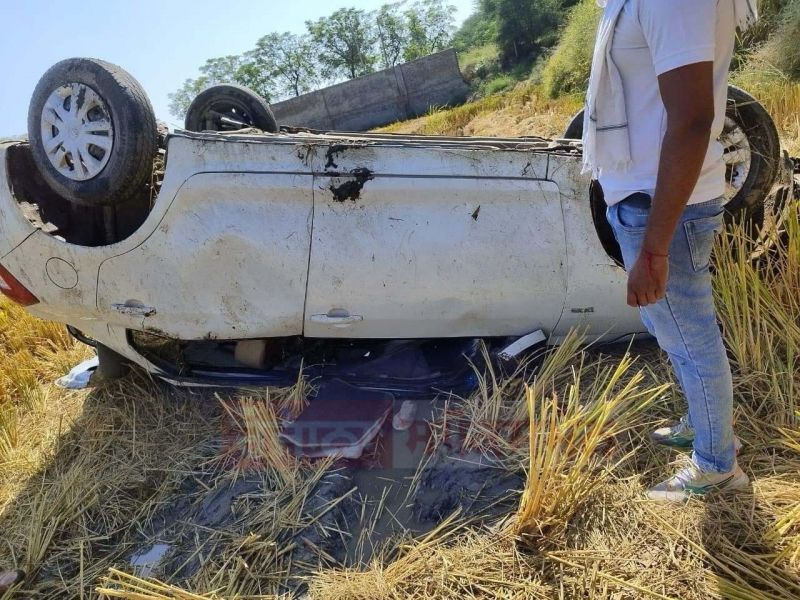 Car Overturned in Fields Near Jaito, Faridkot; 5 Injured, Including 3 Women