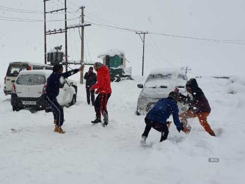 Heavy Snowfall Delights Tourists in Jammu and Kashmir: Captivating Pics Emerge