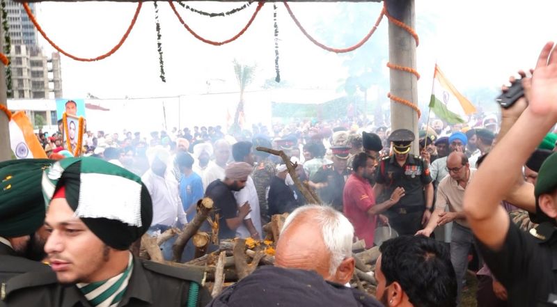 Tributes: Martyr Colonel Manpreet Singh Laid to Rest with Military Honours