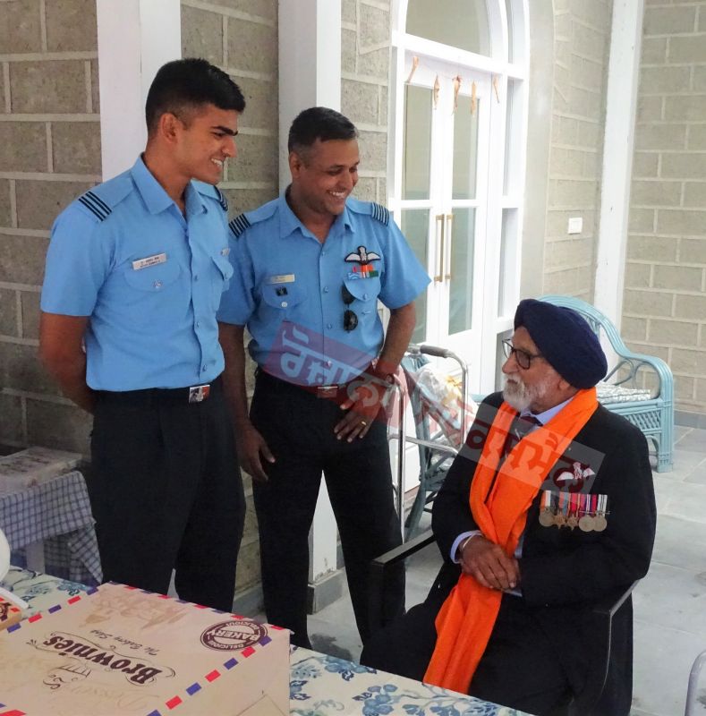 IAF Felicitates the Oldest Combat Pilot Dalip Singh Majithia on his 103rd Birthday
