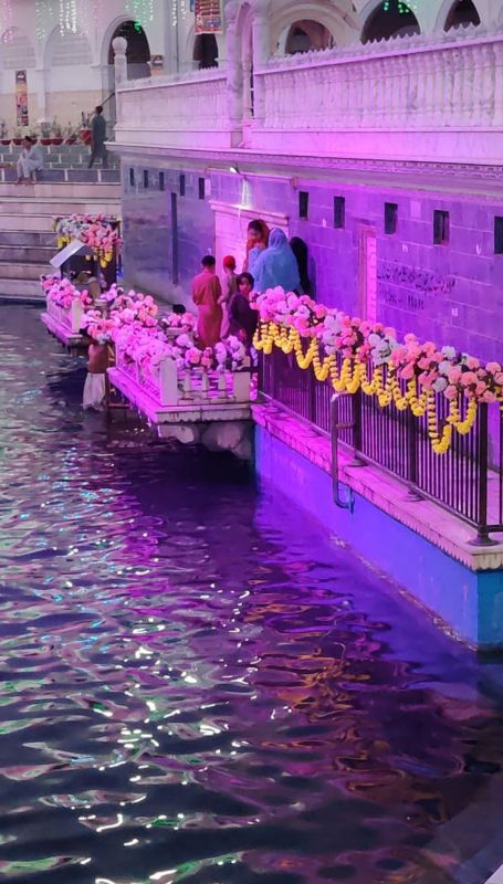 Decoration at Gurdwara Sri Panja Sahib, Pakistan on the occasion of Khalsa Creation Day & Baisakhi