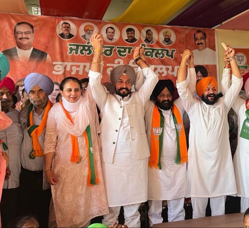Jalandhar By-Polls: Union Minister Som Prakash, Capt Amarinder Singh, Inder Iqbal Atwal & Parminder Brar held a Rally in Adampur

