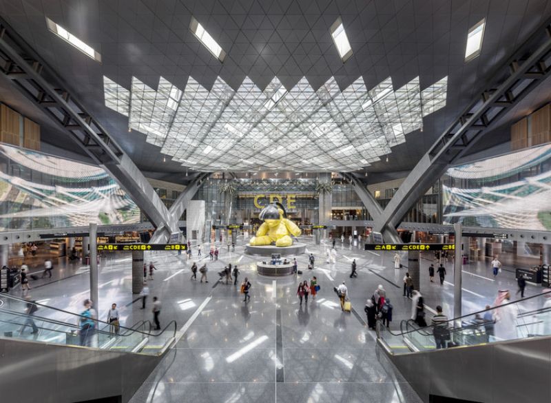 Doha Hamad Airport in Qatar 

