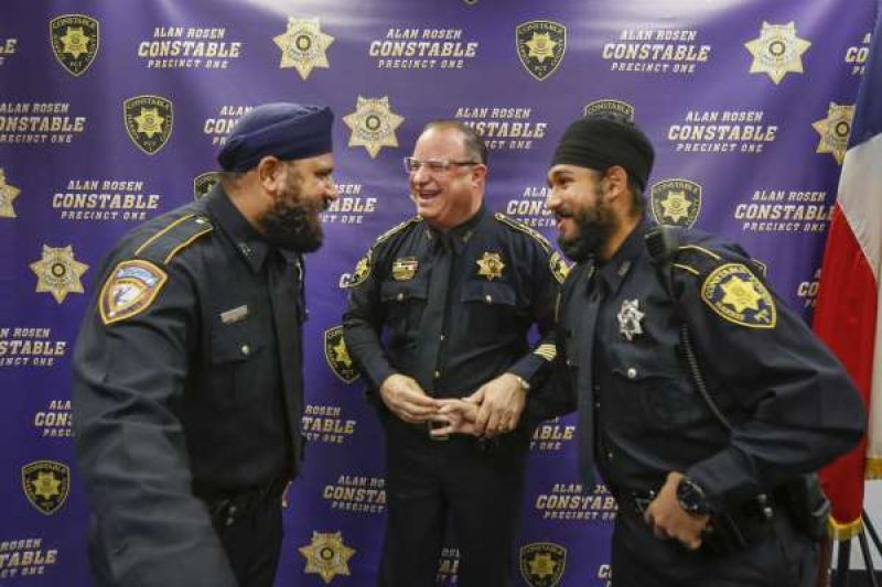 Harris County swears in first Sikh deputy constable
