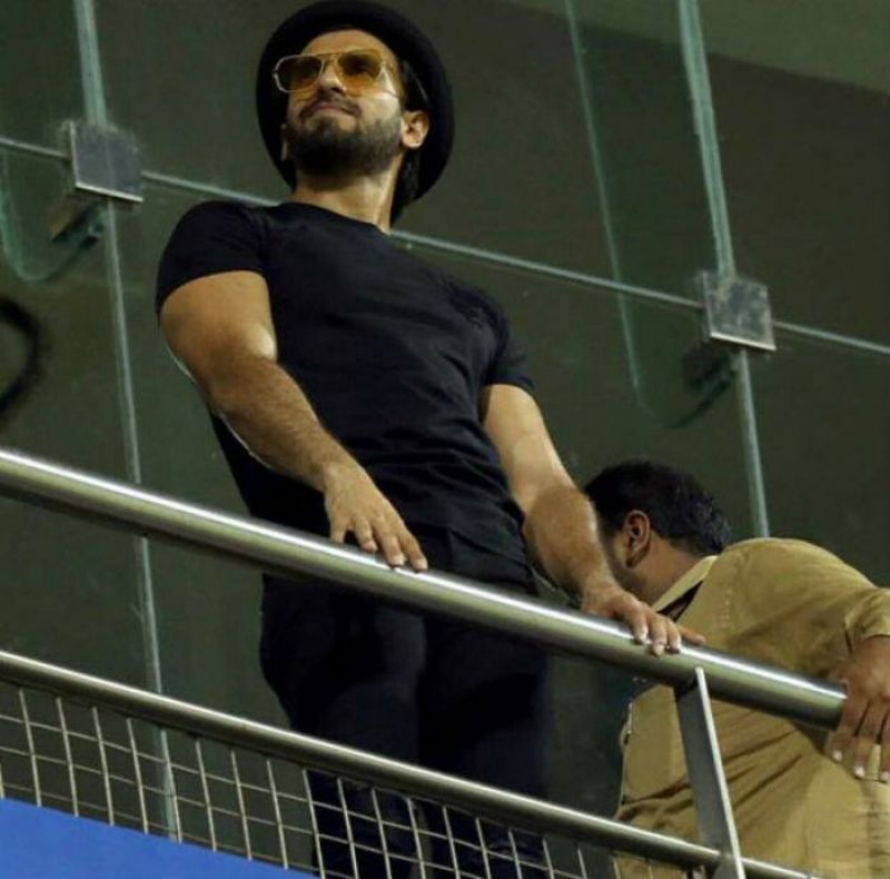 Ranvir Singh Seeing Enjoying IPL Match