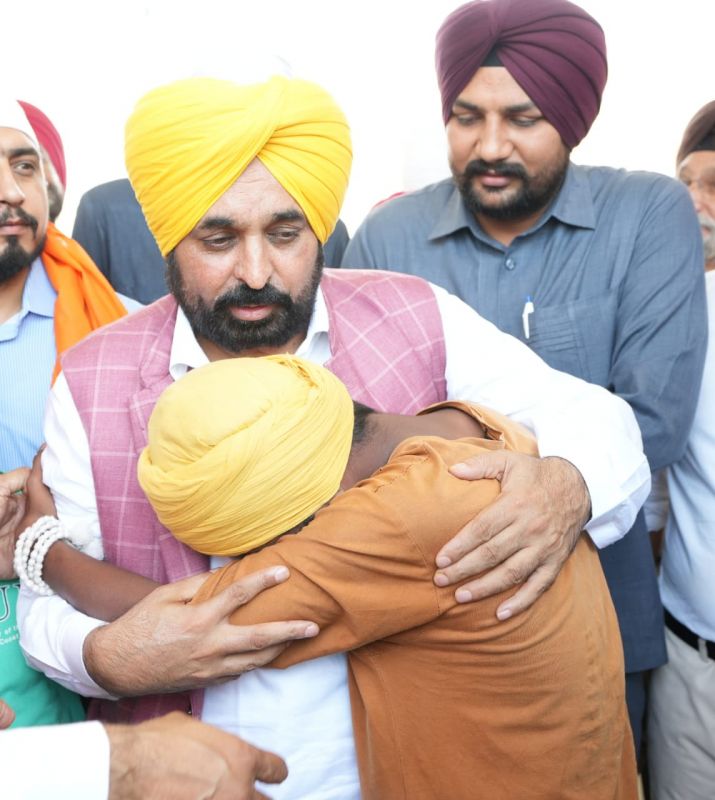 Punjab CM CM Bhagwant Mann Reviewed Purchase of Paddy Crop at Grain Market of Sri Chamkaur Sahib. The CM also interacted with farmers.
