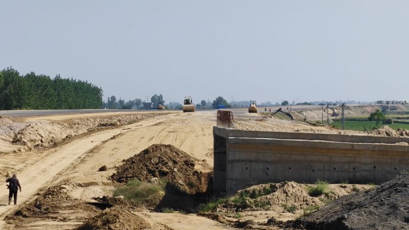 Inspection of Progress on Amritsar-Jammu-Katra Highway Construction, See Pics