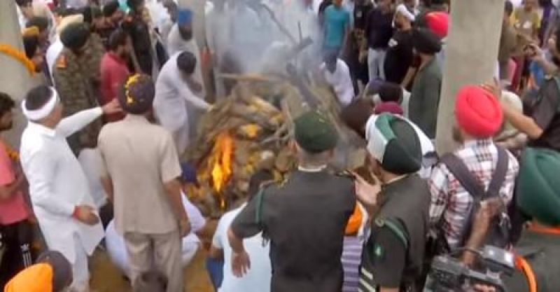 Tributes: Martyr Colonel Manpreet Singh Laid to Rest with Military Honours