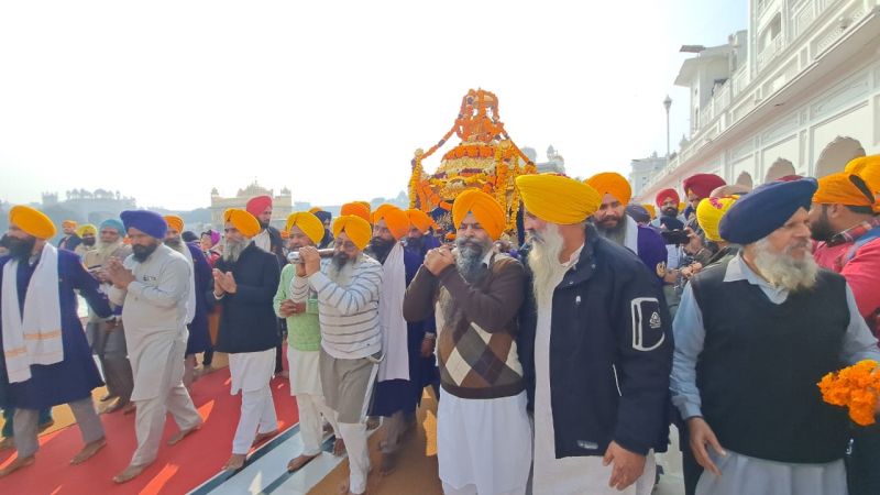 Grand Nagar Kirtan Embarks from Sri Akal Takht Sahib on Martyrdom Day of Sri Guru Teg Bahadur Sahib