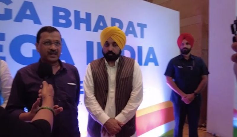 Delhi CM & AAP Convener Arvind Kejriwal along with Punjab CM Bhagwant Mann Attends the Meeting of 'INDIA' Alliance in Mumbai
