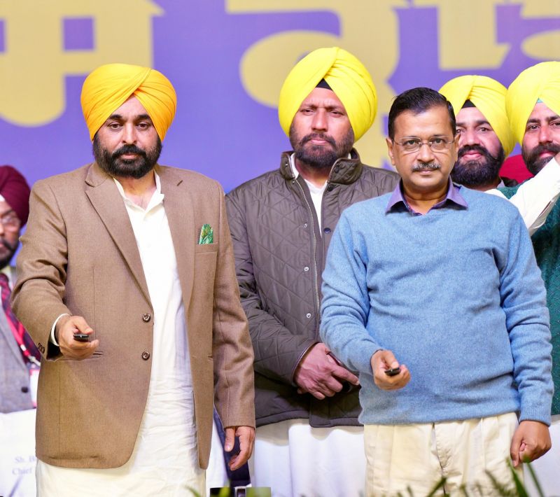 CM Bhagwant Mann and Arvind Kejriwal Launch Development Projects Worth Rs 1125 Crore in Bathinda