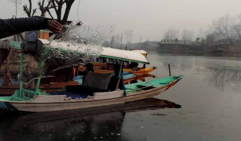 Dal Lake Freezes Over as Kashmir Grapples with Bone-Chilling Cold