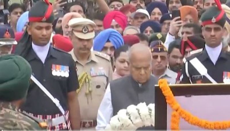 Governor Banwarilal Purohit Paid Tributes to Martyr Colonel Manpreet Singh