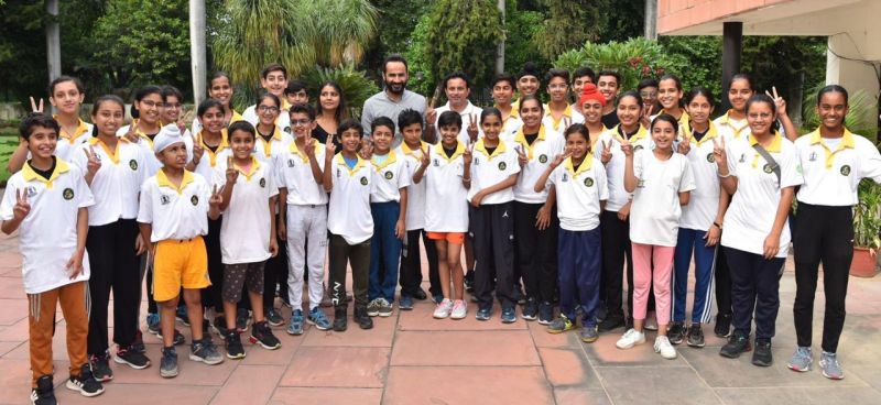 34 players returned to Punjab after receiving one month training from Jwala Gutta Badminton Academy in Hyderabad. The Players shared their camp experiences with the Sports Minister Gurmeet Singh Meet Hayer.
