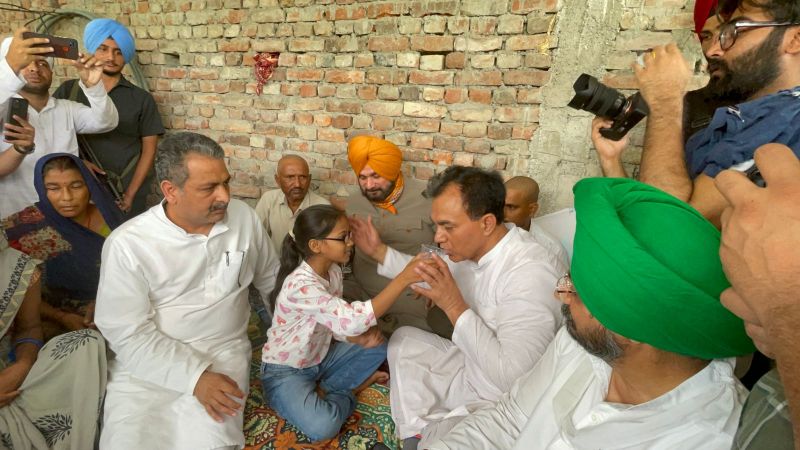 Navjot Singh Sidhu broke his fast today