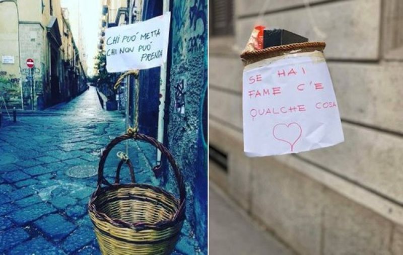 Naples’ Humanitarian Work of ‘Supportive Basket’ For Homeless