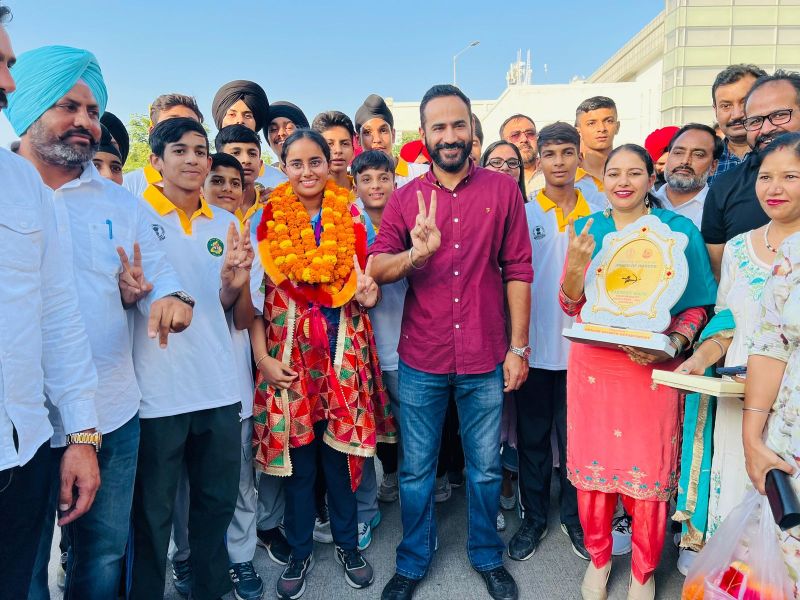 Minister Meet Hayer Extends a Warm Welcome & Honors Asian Games Medalist Archer Parneet Kaur