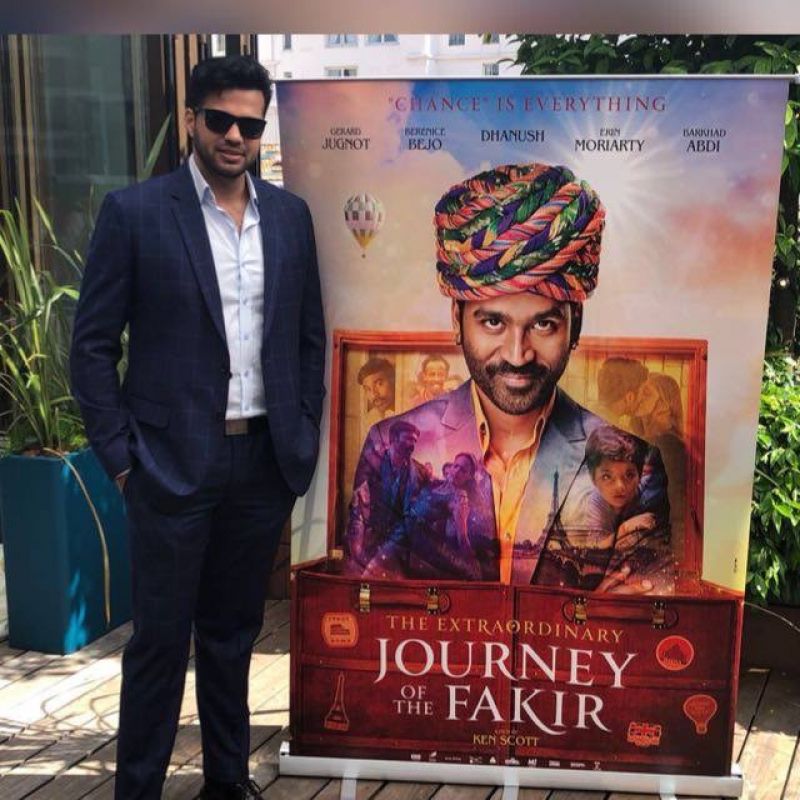 Gulzar Inder Chahal at poster launch of Extraordinary Journey of a Fakir in Cannes Film Festival