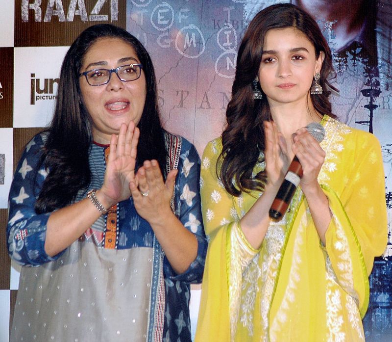 Bolywood Actor Alia Bhatt, Filmmaker Meghna Gulzar During an Event to celebrate the success of the film Razzi