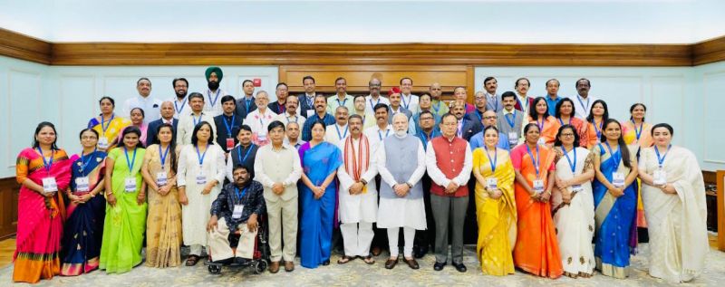 On the Special Occasion of Teacher's Day, Amritpal Singh & Bhupinder Gogia of Ludhiana Received National Teacher Award, Prime Minister Narendra Modi meets 75 teachers of the country
