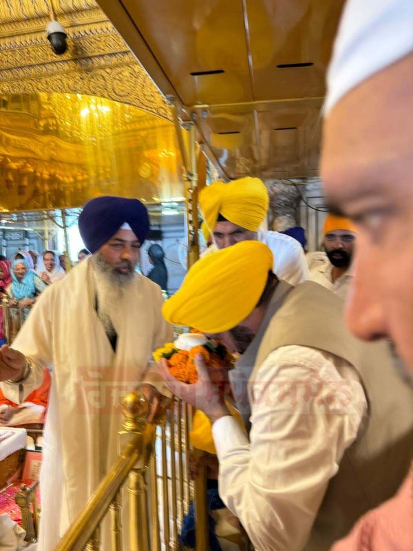 CM Bhagwant Mann offer prayers at Golden Temple for Drug-Free Punjab; Around 40,000 Kids Joined 