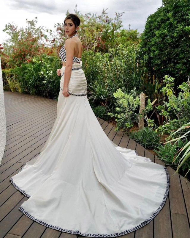 Cannes 2023: Sara Ali Khan Donnes a Fusion Saree at Red Carpet, Looks Mesmerizing
