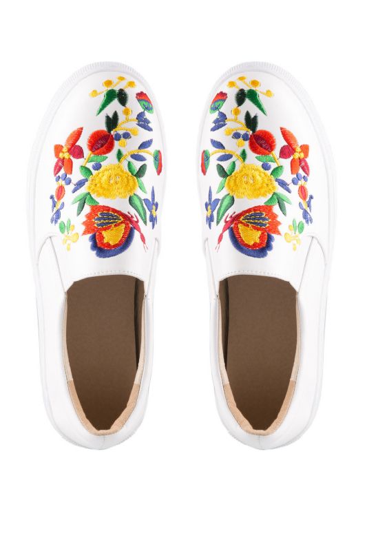 Try These Trendy Embroidered Sneakers
