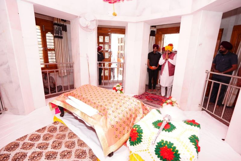 CM Mann Paid Obeisance at Gurdwara Shri Bhora Sahib in Anandpur Sahib