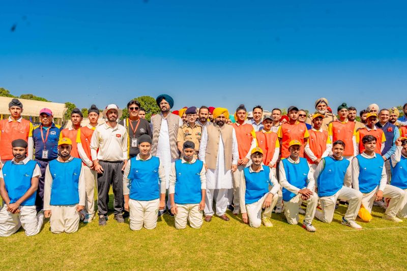 CM Bhagwant Mann Joins Sports Program at Gandhi Ground in Amritsar