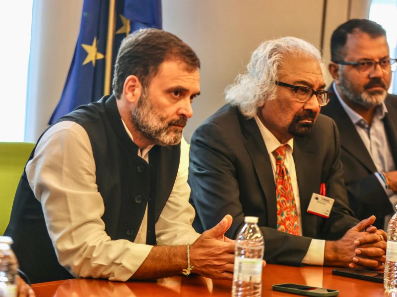 Rahul Gandhi Holds Meeting with European Parliament Members in Brussels. The Meeting was co-hosted by MEPs Alviina Almetsa and Pierre Larrouturou.

