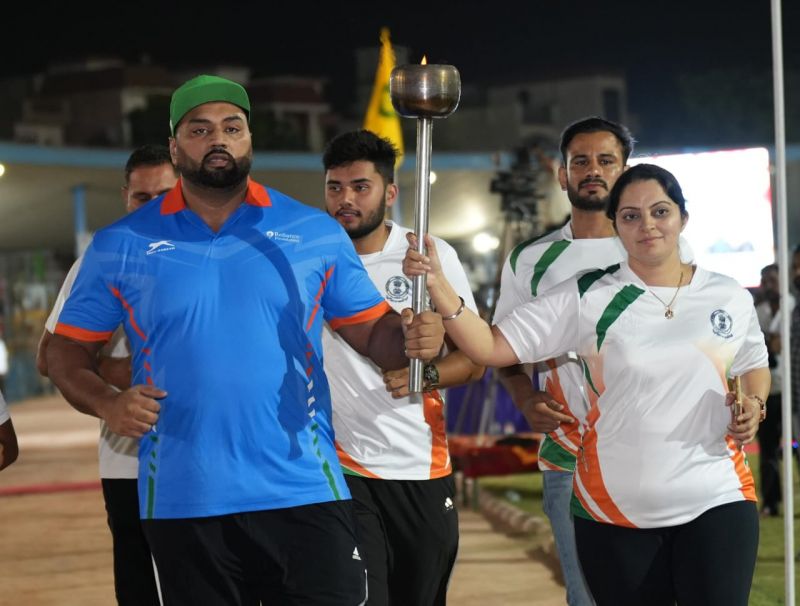 Grand Opening of 2nd Edition of 'Khedan Watan Punjab Diyan'. Punjab Chief Minister Bhagwant Singh Mann Inaugurates the sports event in Bathinda.

