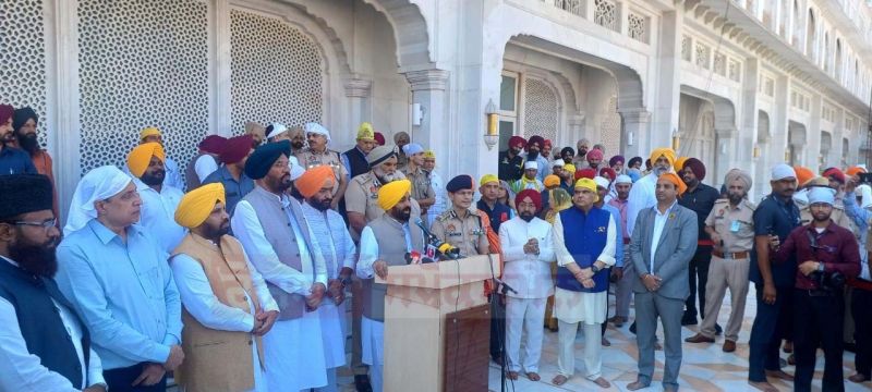 CM Bhagwant Mann offer prayers at Golden Temple for Drug-Free Punjab; Around 40,000 Kids Joined 