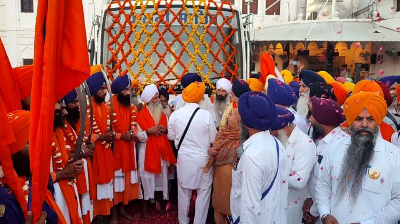 Nagar Kirtan taken out from Sultanpur Lodhi to Batala on Sri Guru Nanak Dev Ji's Wedding Anniversary
